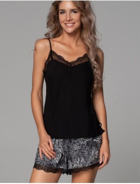 Пижама с шортами Mia-Amore JOLINE 5582, Цвет: черный, Размеры: 3XL, изображение 4