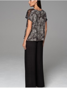 Комплект с широкими брюками Mia-Amore JOLINE 5586, Цвет: черный, Размеры: 4XL, изображение 2