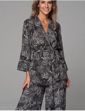 Классическая пижама с брюками Mia-Amore JOLINE 5587, Цвет: черный, Размеры: 3XL