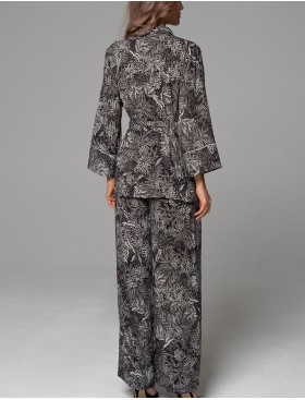 Классическая пижама с брюками Mia-Amore JOLINE 5587, Цвет: черный, Размеры: 3XL, изображение 2