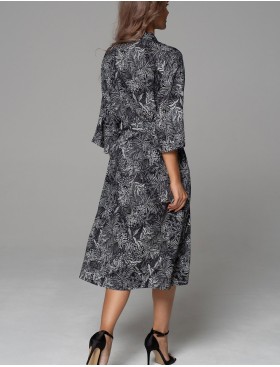 Удлиненная рубашка-халат Mia-Amore JOLINE 5588, Цвет: черный, Размеры: 3XL, изображение 2