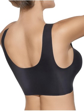 Бесшовный бюстгальтер-топ Selene OLIVIA чёрный, Цвет: чёрный, Размеры: M, изображение 2