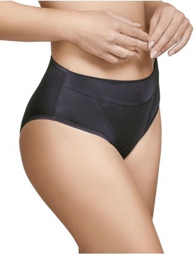 Высокие трусы слипы Selene ROXANA 3132 BRAGA чёрный, Цвет: чёрный, Размеры: S