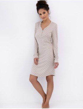 Сорочка с длинными рукавами Sensis BAYLEE, Цвет: бежевый, Размеры: L, изображение 3