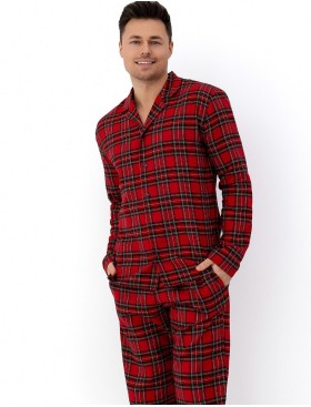 Мужская пижама в клетку Sensis PHILIP, Цвет: красный, Размеры: L