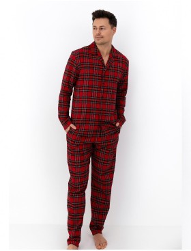 Мужская пижама в клетку Sensis PHILIP, Цвет: красный, Размеры: L, изображение 4