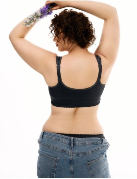 Бюстгальтер с застежкой спереди Sermija AGATHA 190-25-L тёмный-графит, Цвет: тёмный-графит, Размеры: 105D, изображение 6