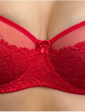 Бюстгальтер с мягкой чашкой Albina L ELEGANT 7051 красный, Цвет: красный, Размеры: 75E, изображение 5