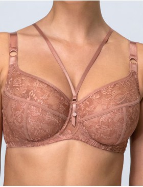 Бюстгальтер кружевной Alles CHIARA M mocha mousse, Цвет: капучино, Размеры: 90H