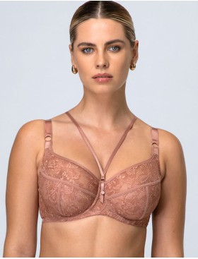 Бюстгальтер кружевной Alles CHIARA M mocha mousse, Цвет: капучино, Размеры: 90H, изображение 3