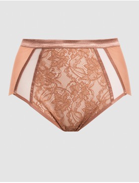 Трусы высокие Alles CHIARA classic mocha mousse, Цвет: капучино, Размеры: M, изображение 4