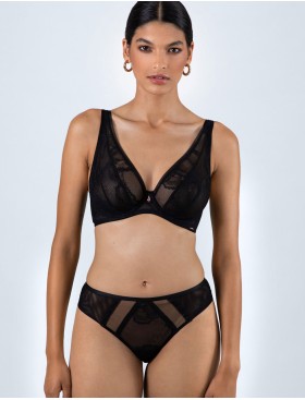 Мягкий кружевной бюстгальтер Alles ETHER M bralette чёрный, Цвет: черный, Размеры: 65D, изображение 5