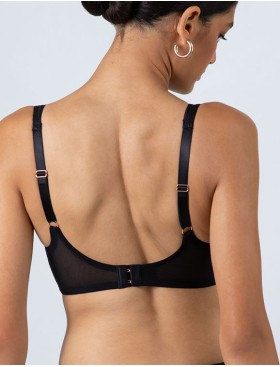 Мягкий кружевной бюстгальтер Alles ETHER M bralette чёрный, Цвет: черный, Размеры: 65D, изображение 2