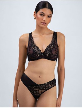 Трусы бразилиана Alles TRUFFLE NOIR brazyliany, Цвет: черный, Размеры: XL, изображение 3