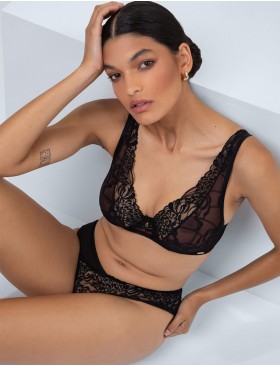 Кружевной бюстгальтер Alles TRUFFLE NOIR M bralette, Цвет: черный, Размеры: 65D, изображение 7