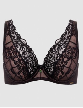 Кружевной бюстгальтер Alles TRUFFLE NOIR M bralette, Цвет: черный, Размеры: 65D, изображение 9