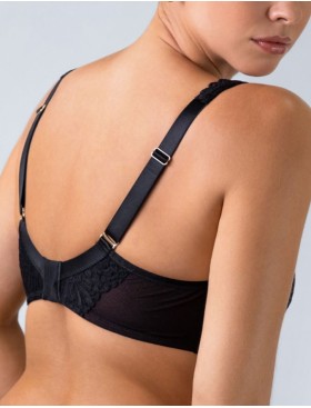 Бюстгальтер на большую грудь Alles TRUFFLE NOIR M plus bralette, Цвет: черный, Размеры: 65H, изображение 4