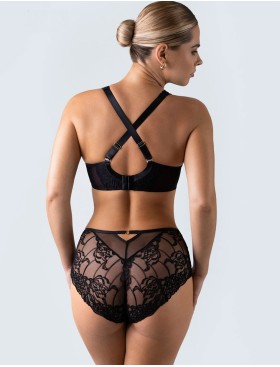 Бюстгальтер на большую грудь Alles TRUFFLE NOIR M plus bralette, Цвет: черный, Размеры: 65H, изображение 7