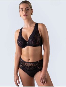 Бюстгальтер на большую грудь Alles TRUFFLE NOIR M plus bralette, Цвет: черный, Размеры: 65H, изображение 5