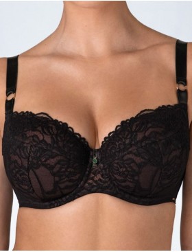 Бюстгальтер полупоролоновый Alles TRUFFLE NOIR PU, Цвет: черный, Размеры: 70F