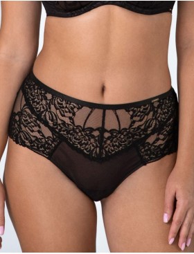 Трусы высокие слипы Alles TRUFFLE NOIR classic, Цвет: черный, Размеры: M