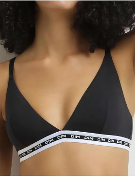 Бюстгальтер без каркасов из хлопка с модалом Dim ICON 0DD7 чёрный, Цвет: чёрный, Размеры: XS