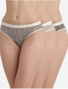 Набор хлопковых трусиков Dim LES POCKETS COTON 4C17 кошачий шик - 3 штуки, Цвет: кошачий шик, Размеры: XXS/XS, изображение 2