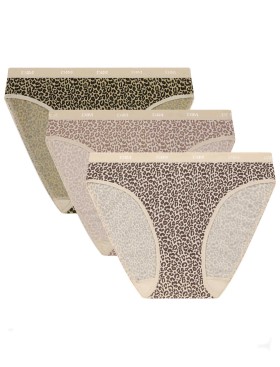 Набор хлопковых трусиков Dim LES POCKETS COTON 4C17 кошачий шик - 3 штуки, Цвет: кошачий шик, Размеры: XXS/XS, изображение 4