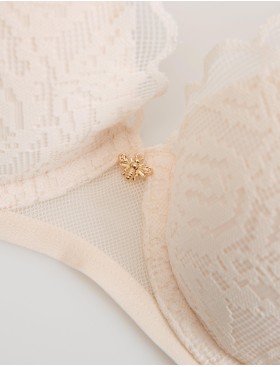 Бюстгальтер со съемным пуш-ап Esotiq 42957 BEE шампань, Цвет: шампань, Размеры: 70B, изображение 6