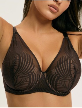 Бюстгальтер с пуш-ап вкладышами Esotiq 43521 NACRE шоколадный, Цвет: шоколадный, Размеры: 65D