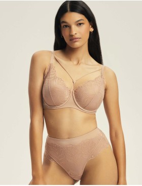 Бюстгальтер на тонком поролоне Esotiq 43584 KORIN латте, Цвет: латте, Размеры: 65F, изображение 4