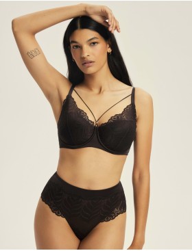 Бюстгальтер на тонком поролоне Esotiq 43584 KORIN шоколадный, Цвет: шоколадный, Размеры: 65F, изображение 5