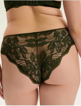Трусики слипы кружевные Esotiq 43636 KAVI тёмно-зелёный, Цвет: тёмно-зелёный, Размеры: M, изображение 2