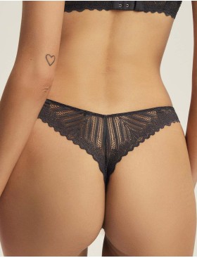 Кружевные стринги Esotiq 44221 ONIKA графит, Цвет: графит, Размеры: S, изображение 2