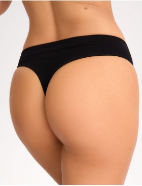 Трусики стринги бесшовные Gaia 011 BASTET черный, Цвет: черный, Размеры: L