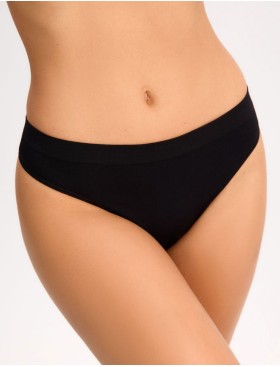 Трусики стринги бесшовные Gaia 011 BASTET черный, Цвет: черный, Размеры: L, изображение 2