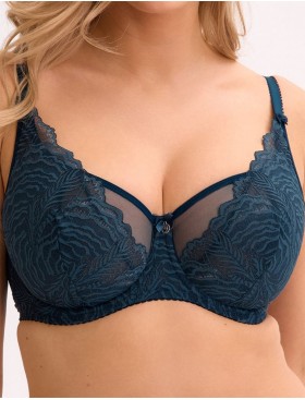 Кружевной бюстгальтер Gaia 1229 JESSIA M темно-синий, Цвет: темно-синий, Размеры: 70G