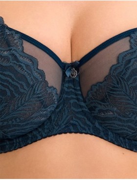 Кружевной бюстгальтер Gaia 1229 JESSIA M темно-синий, Цвет: темно-синий, Размеры: 70G, изображение 3