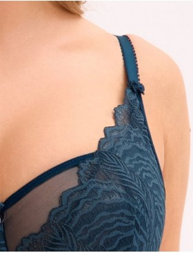 Кружевной бюстгальтер Gaia 1229 JESSIA M темно-синий, Цвет: темно-синий, Размеры: 70G, изображение 4