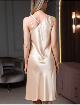 Шёлковая ночная сорочка Mia-Amore LILIROSE 4595 светло-бежевый, Цвет: светло-бежевый, Размеры: 2XL, изображение 2