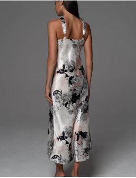 Шёлковое платье-сорочка Mia-Amore TRINITY 4577, Цвет: мультицвет, Размеры: L, изображение 2