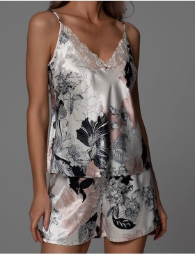 Пижама из натурального шёлка Mia-Amore TRINITY 4762, Цвет: мультицвет, Размеры: 2XL, изображение 3