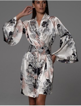 Халат-кимоно с широким рукавом Mia-Amore TRINITY 4763, Цвет: мультицвет, Размеры: 2XL/3XL