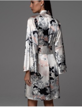 Халат-кимоно с широким рукавом Mia-Amore TRINITY 4763, Цвет: мультицвет, Размеры: 2XL/3XL, изображение 2