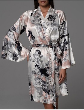 Халат-кимоно с широким рукавом Mia-Amore TRINITY 4763, Цвет: мультицвет, Размеры: 2XL/3XL, изображение 3