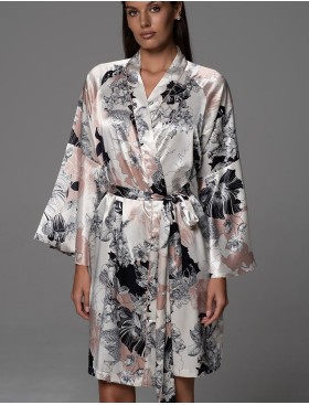 Халат-кимоно с широким рукавом Mia-Amore TRINITY 4763, Цвет: мультицвет, Размеры: 2XL/3XL, изображение 4