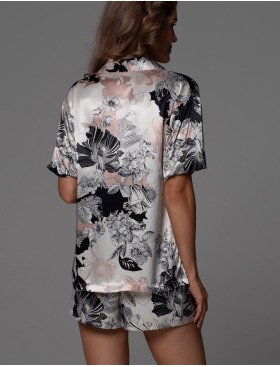 Шёлковый комплект с шортами Mia-Amore TRINITY 4764, Цвет: мультицвет, Размеры: 3XL, изображение 2