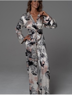 Пижама с широкими брюками Mia-Amore TRINITY 4765, Цвет: мультицвет, Размеры: 2XL, изображение 2