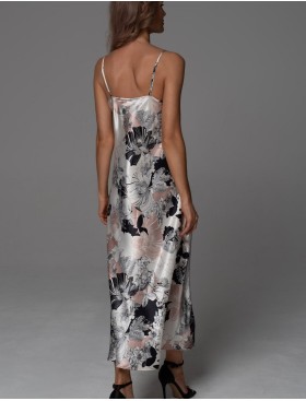 Длинная сорочка на бретелях Mia-Amore TRINITY 4768, Цвет: мультицвет, Размеры: 2XL, изображение 2