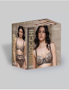 Формованный бюстгальтер балконет Mioocchi BEATRICE 8338 nero, Цвет: nero (черный), Размеры: 75B, изображение 7